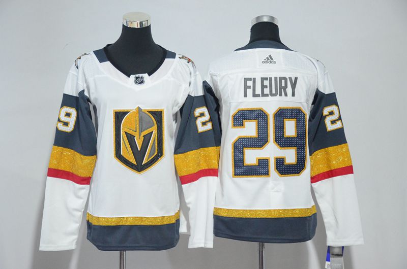 Youth Vegas Golden Knights #29 Fleury Fanatics Branded Breakaway Home White Adidas NHL Jerseys->->Youth Jersey